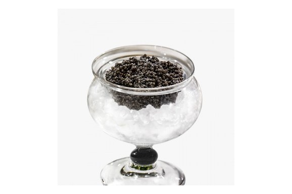 SERVICE À CAVIAR EN VERRE SOUFFLE